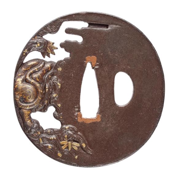 Kunsthaus Lempertz KGAn iron tsuba. 19th century