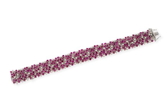 Hargesheimer Kunstauktionen DüsseldorfRUBIN BRILLANT ARMBAND