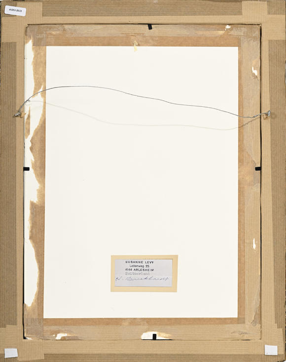 Piguet - H?tel des VentesMark Tobey (1890-1976),  Untitled , 1959, tempera sur papier, signée et datée, 21,5x13 cm