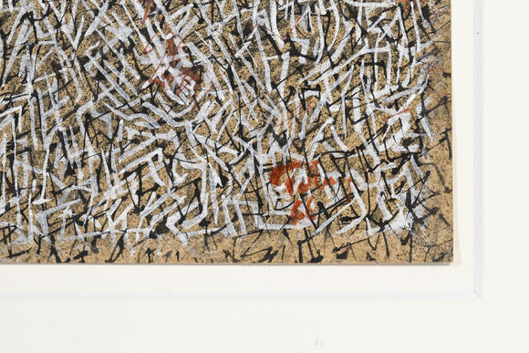 Piguet - H?tel des VentesMark Tobey (1890-1976),  Untitled , 1966, tempera sur papier, signée et datée, 29,5x23 cm