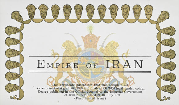 Piguet - H?tel des VentesRoyaume d'Iran, Mohammad Reza Pahlavi (1941-1979),  Empire Perse - 2.500 ans de la monarchie iranienne , coffret édition limitée