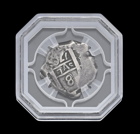 Piguet - H?tel des VentesBolivie / colonie espagnole, Charles III (1759-1788), 8 reales en argent (dit  cob ), 176('), Potosí, diam. 3,05 cm, 26,57 g.