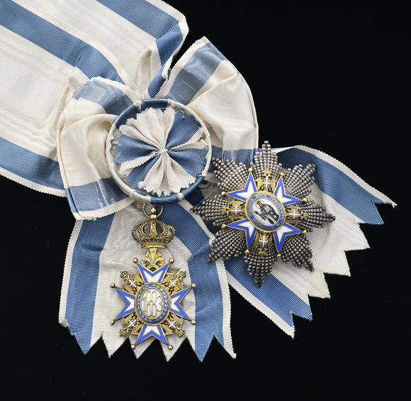 Piguet - H?tel des VentesRoyaume de Serbie, Ordre de Saint-Sava, créé en 1883, ensemble de Grand-Croix du 2ème type
