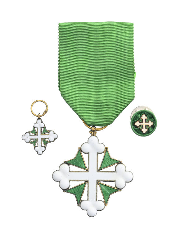 Piguet - H?tel des VentesItalie / Royaume d'Italie, Ordre des Saints Maurice et Lazare, fondé en 1572, croix de Chevalier