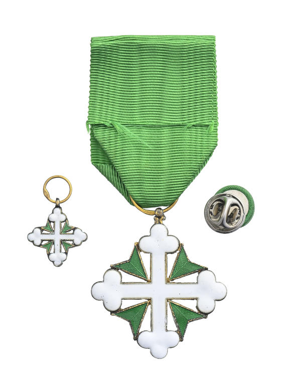 Piguet - H?tel des VentesItalie / Royaume d'Italie, Ordre des Saints Maurice et Lazare, fondé en 1572, croix de Chevalier