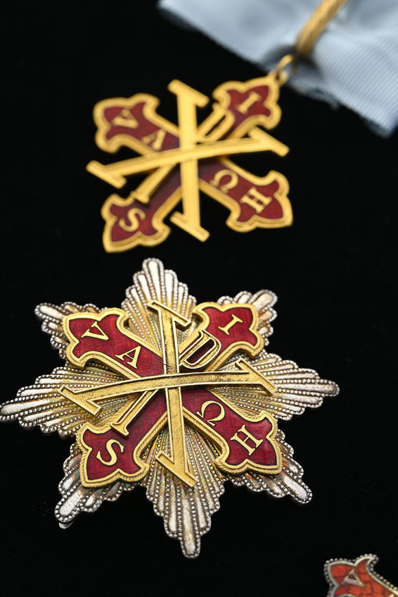 Piguet - H?tel des VentesItalie, Royaume des Deux-Siciles, Ordre Constantinien de Saint-Georges, ensemble de Chevalier Commandeur de Justice