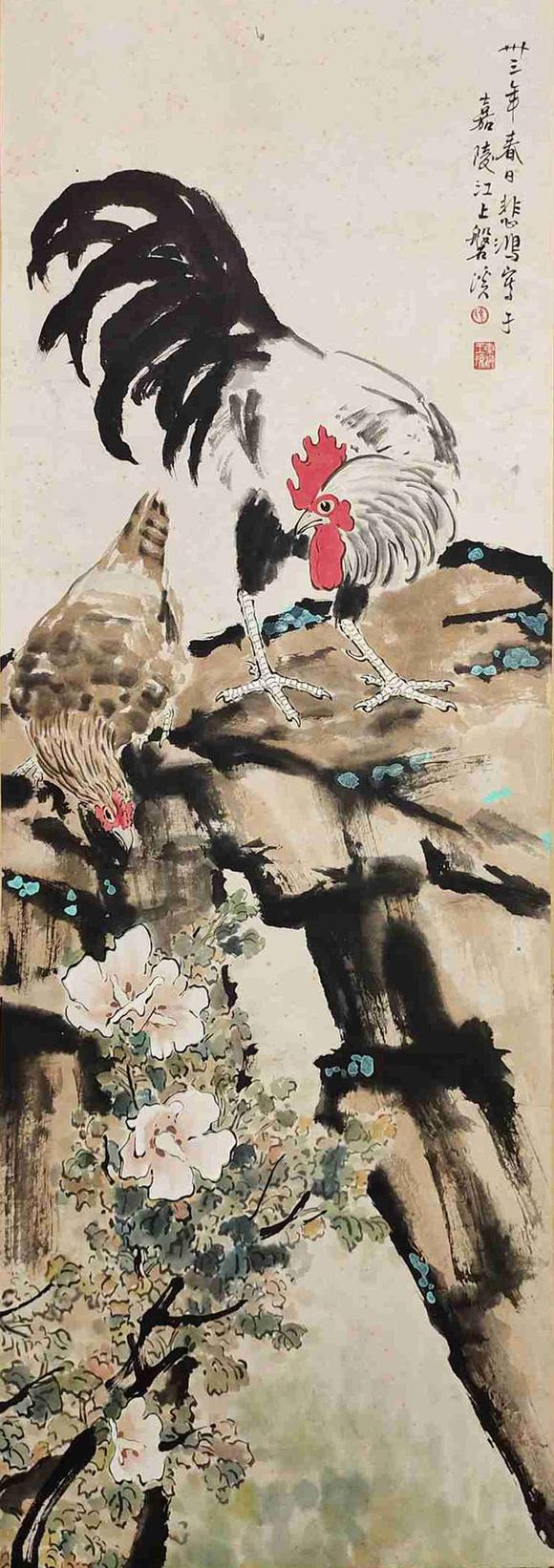 日本松町古美徐悲鴻 大吉圖