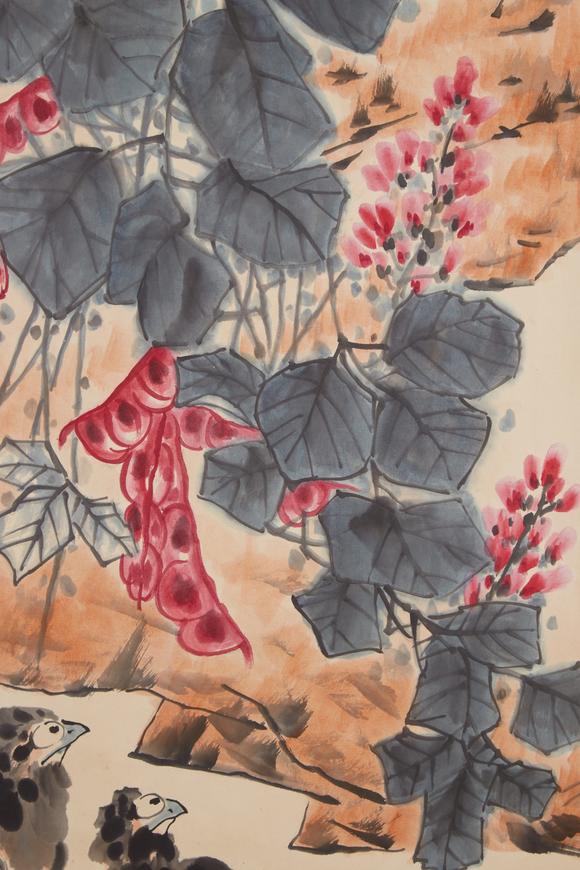千美會(huì)李苦禪紙本花鳥圖畫