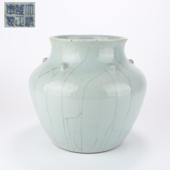 千美會仿官窯尊