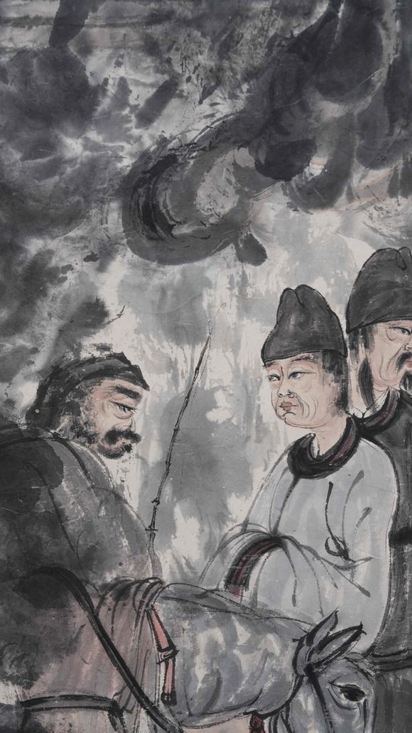 千美會傅抱石紙本人物圖畫