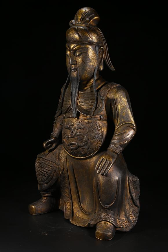 千美會銅鎏金關(guān)公坐像