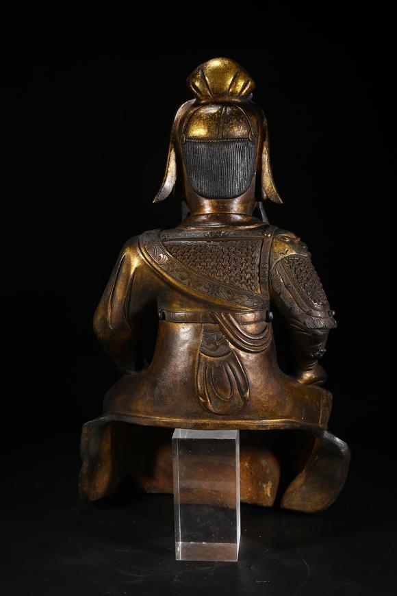 千美會銅鎏金關(guān)公坐像