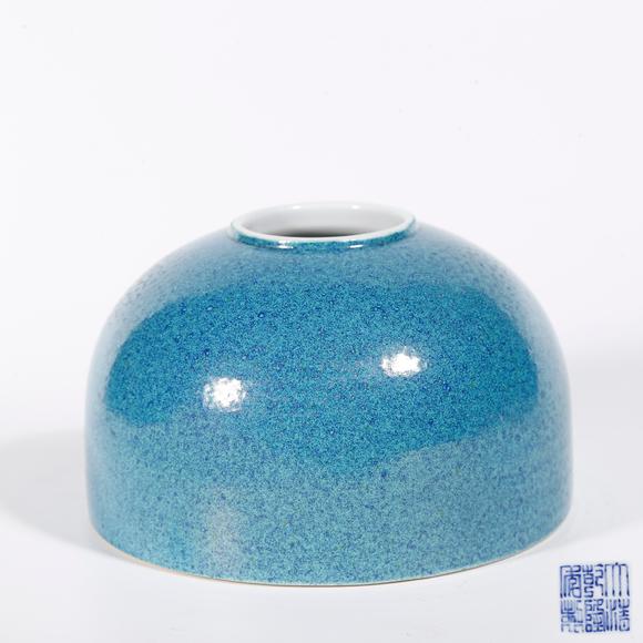 千美會爐鈞釉水盂