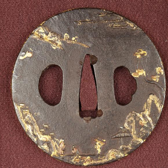 朱雀美術(shù)拍賣鐔 山水