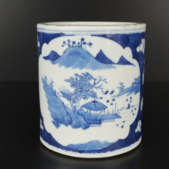 朱雀美術(shù)拍賣青花 筆筒