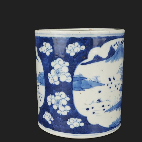 朱雀美術(shù)拍賣青花 筆筒