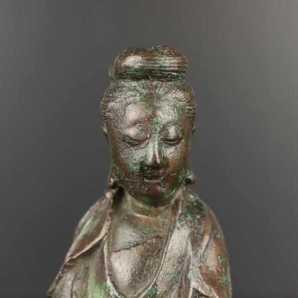 朱雀美術(shù)拍賣(mài)宋 青銅觀音像