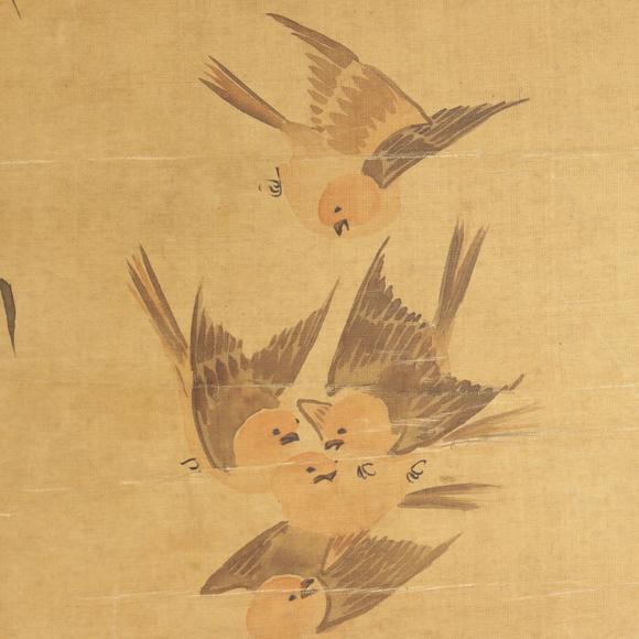 朱雀美術(shù)拍賣觀中錫臣 群雀圖