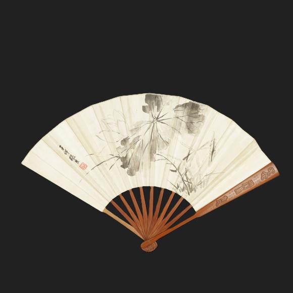 朱雀美術(shù)拍賣民國 子安款竹刻博古金文扇骨