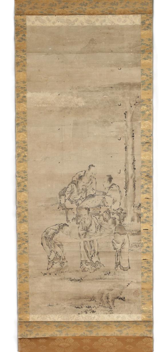 朱雀美術(shù)拍賣明 佚名仙人對奕圖