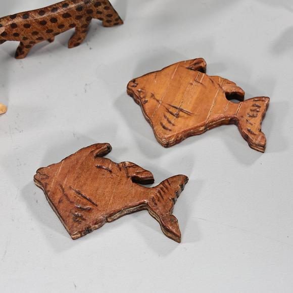 Karl s Collections IncHand Carved Wooden Animal Figurines And Disney 1940s Sirocco Character