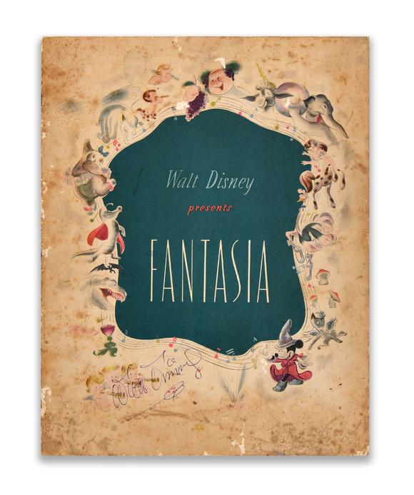 Karl s Collections IncWalt Disney (1901–1966), Fantasia, Signed Presentation Program / Souvenir Book