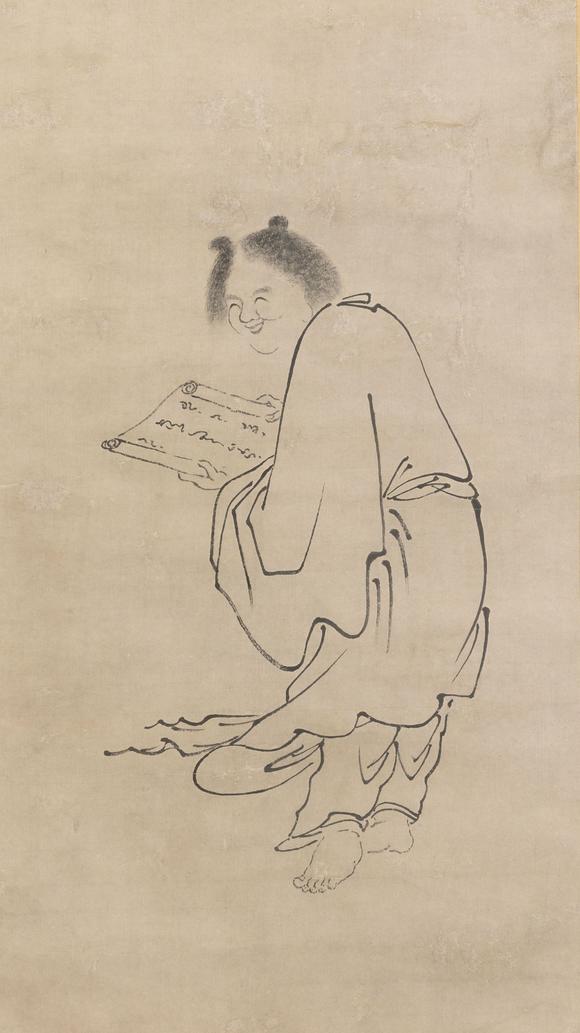 大阪美術(shù)商會元 虎巖淨(jìng)伏 人物