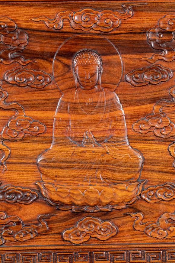 億品兆富株式會(huì)社（AALPZF）黃花梨 嵌玉 佛經(jīng)柜
