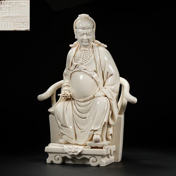 HUNG YUN ZHAI AUCTION HOUSE INCDehua White-Glazed Figure