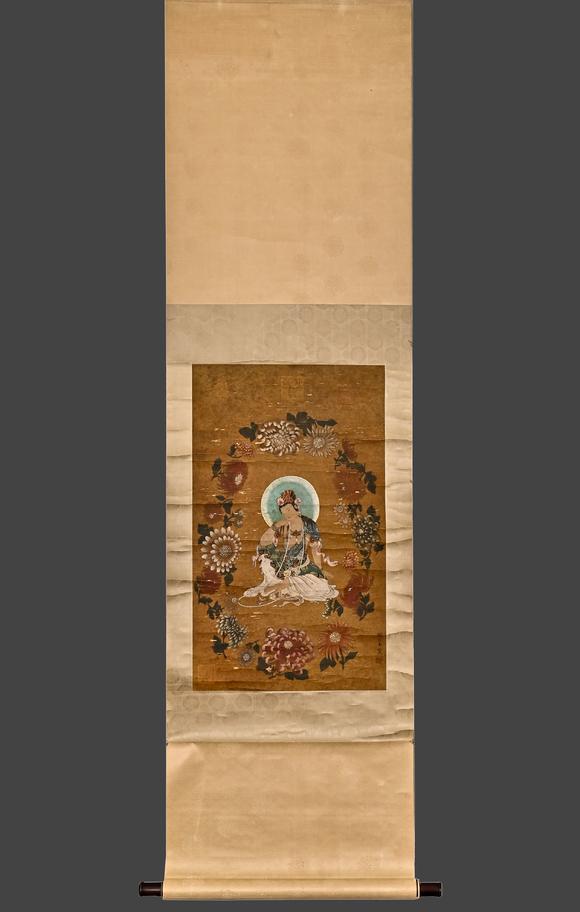 HUNG YUN ZHAI AUCTION HOUSE INCAncient Silk Guanyin Painting by Yan Liben