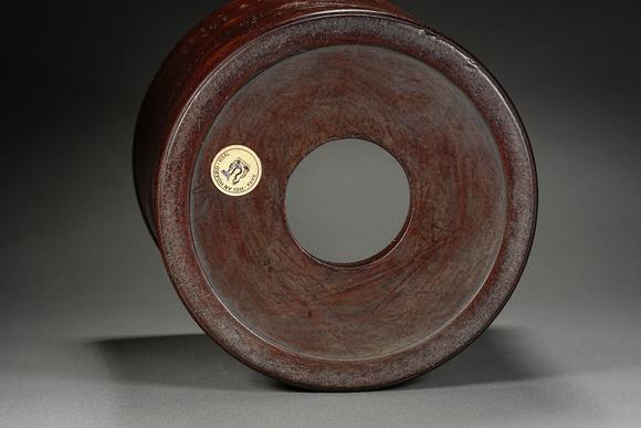 HUNG YUN ZHAI AUCTION HOUSE INCHuanghuali Wood Landscape Brush Pot