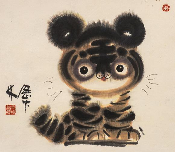中鴻信韓美林（b.1936）?小老虎
