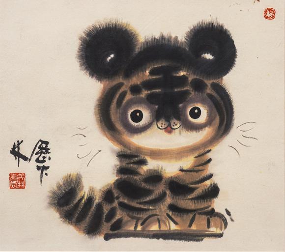 中鴻信韓美林（b.1936）?小老虎
