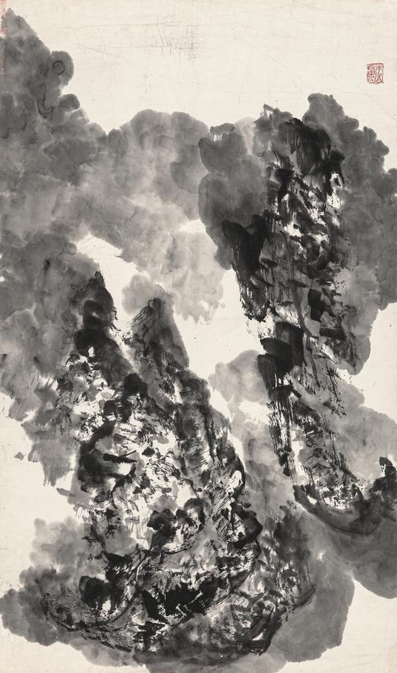 中鴻信石魯（1919-1982）? 華岳松峰