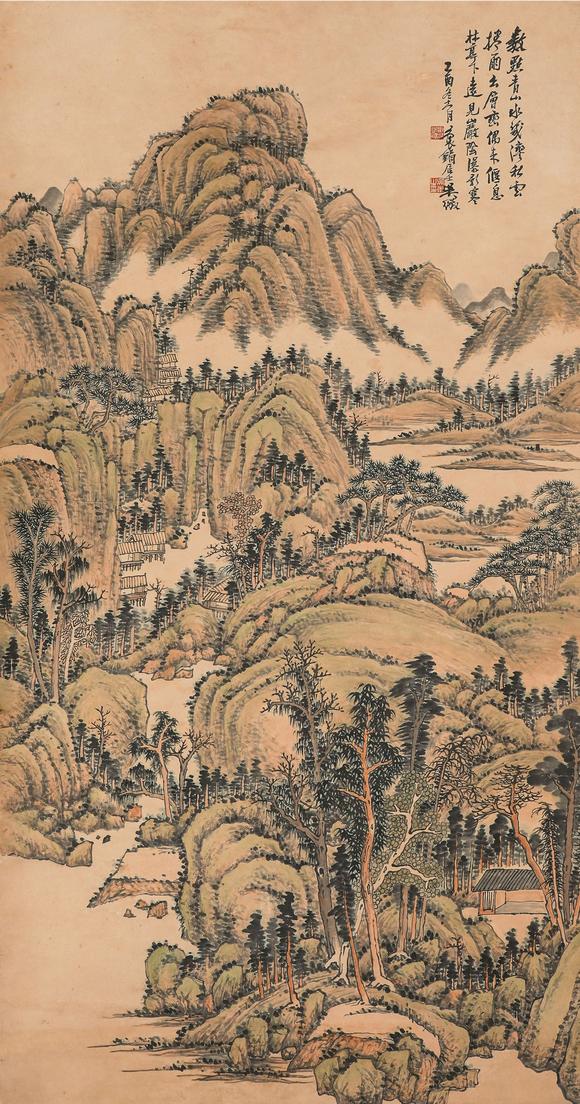 中鴻信吳待秋（1878-1949）?層巒疊翠圖