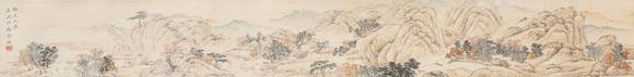 中鴻信金城（1878-1926）?仿元人春山秋水卷