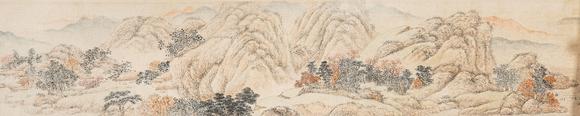中鴻信金城（1878-1926）?仿元人春山秋水卷