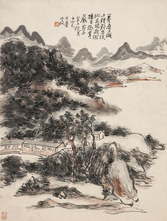 中鴻信黃賓虹（1865-1955）?山水八開冊