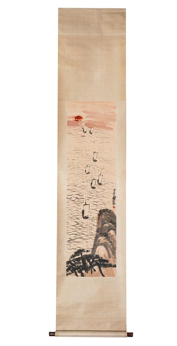 中鴻信齊白石（1863-1957）?滄海浴日