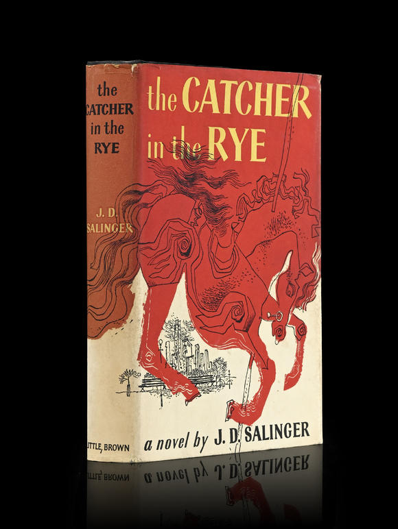 Piguet - H?tel des VentesSALINGER (J.D.). The Catcher in the Rye. Boston, Little, Brown and Company, 1951. In-8°SALINGER (J.D.). The Catcher in the Rye. Boston, Little, Brown and Company, 1951. Original black cloth,  pictorial dust jacket with design 