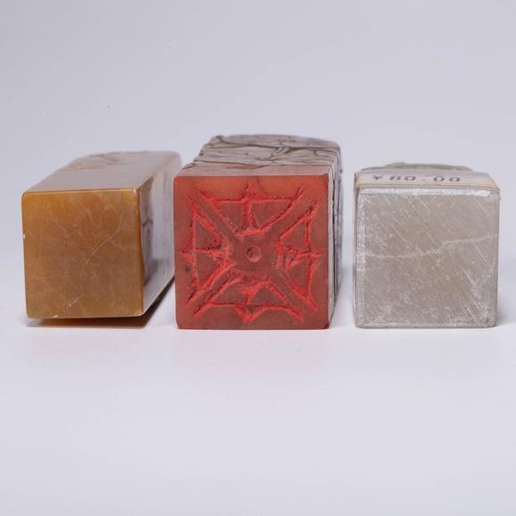 （和正堂株式會(huì)社）吉祥美術(shù)芙蓉黃石 古印 5點(diǎn)