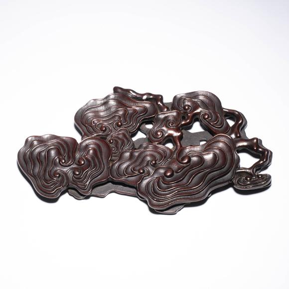 （和正堂株式會(huì)社）吉祥美術(shù)紅木雙面座
