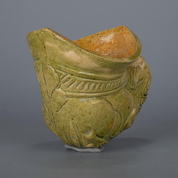 （和正堂株式會社）吉祥美術(shù)綠釉 獸首杯
