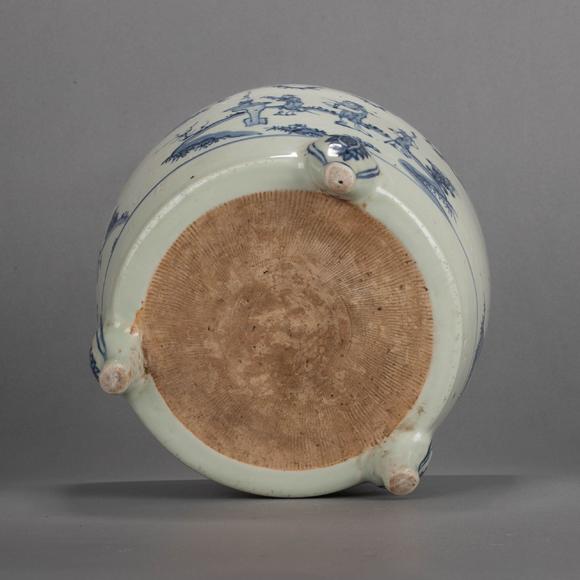 （和正堂株式會(huì)社）吉祥美術(shù)明 古染附人物紋香爐