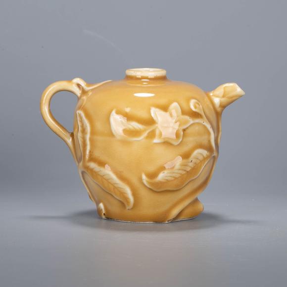 （和正堂株式會社）吉祥美術(shù)明 黃釉水注