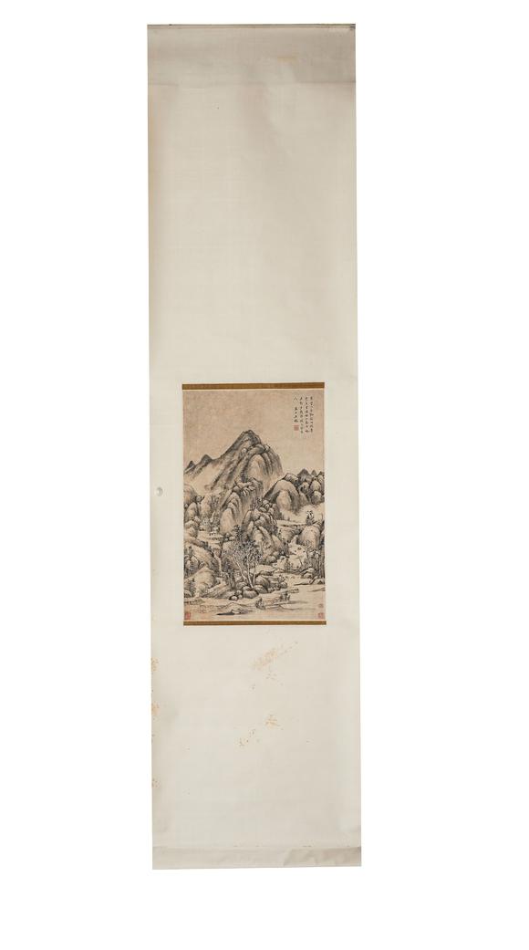 中鴻信王鑒（1598-1677）?草堂深秀圖軸