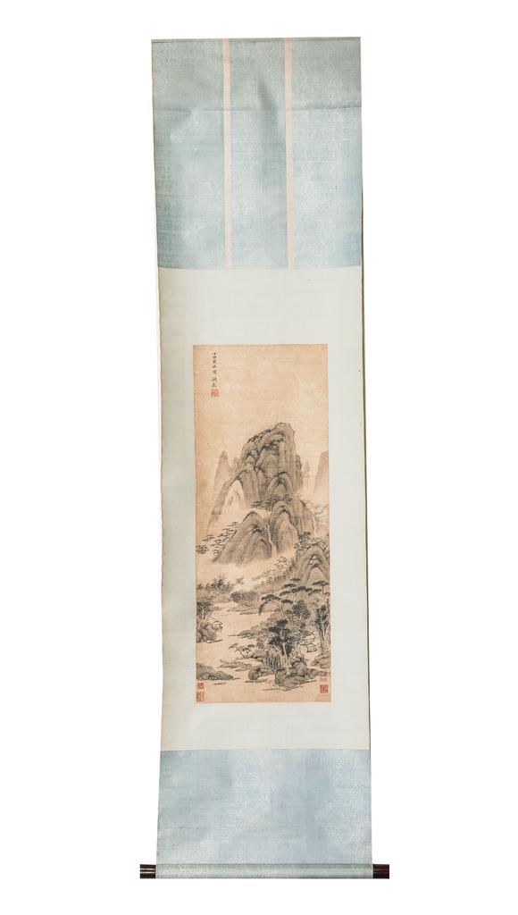 中鴻信錢穀（1508-1578）?松壑幽居