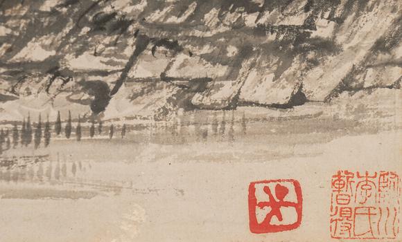 中鴻信惲壽平（1633-1690）[清康熙]?草堂高逸圖