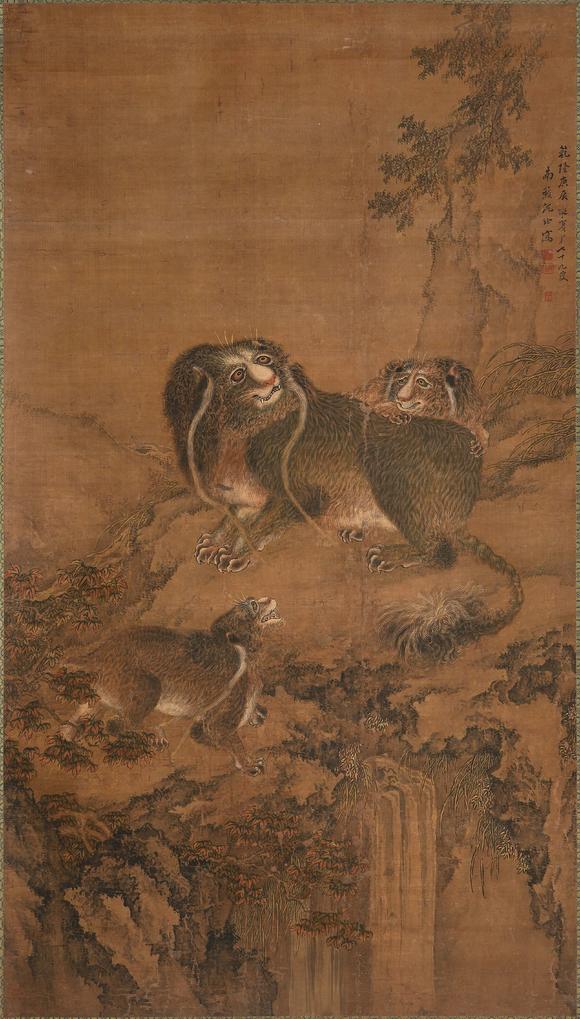 中鴻信沈銓（1682-1760）[清乾隆]?瑞獸圖