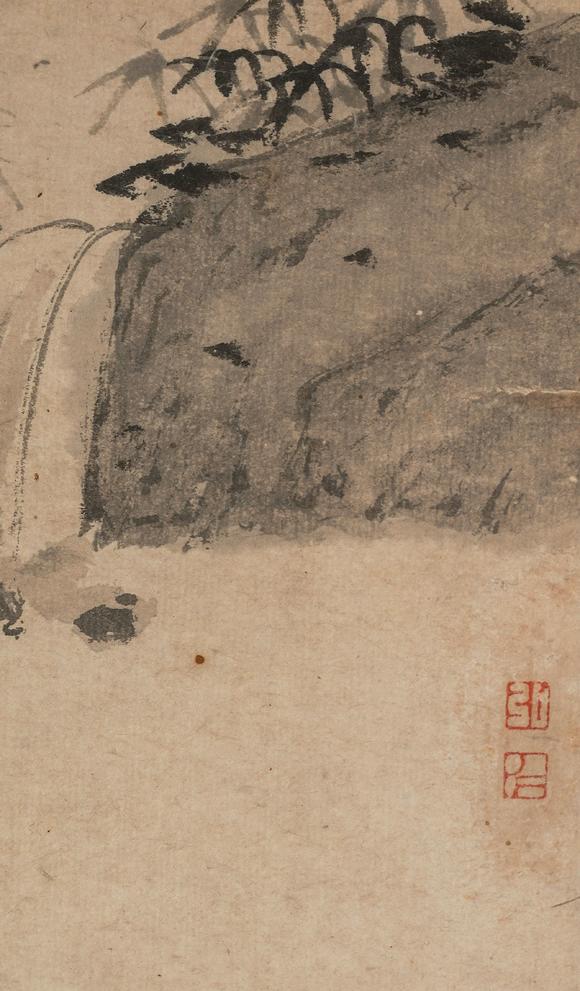 中鴻信弘仁（1610-1664）[明末清初]?梅花書屋圖
